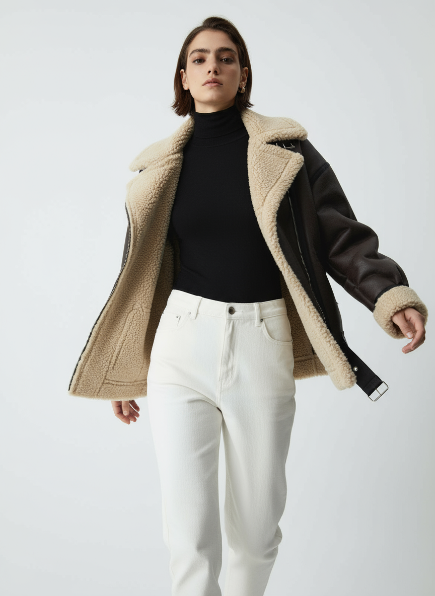 Women's Aviator Jacket | Warm and Cosy