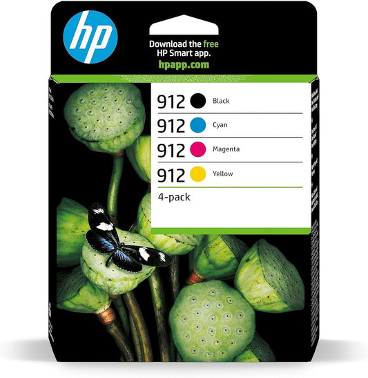 Confezione da 4 cartucce d'inchiostro originali HP 912 nero/ciano/magenta/giallo