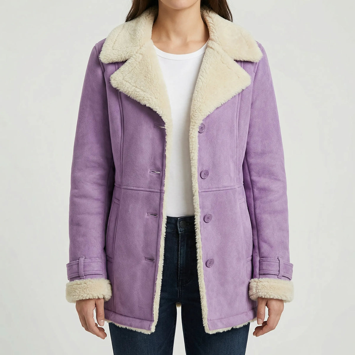Fleece-Lined Winter Jacket for Women