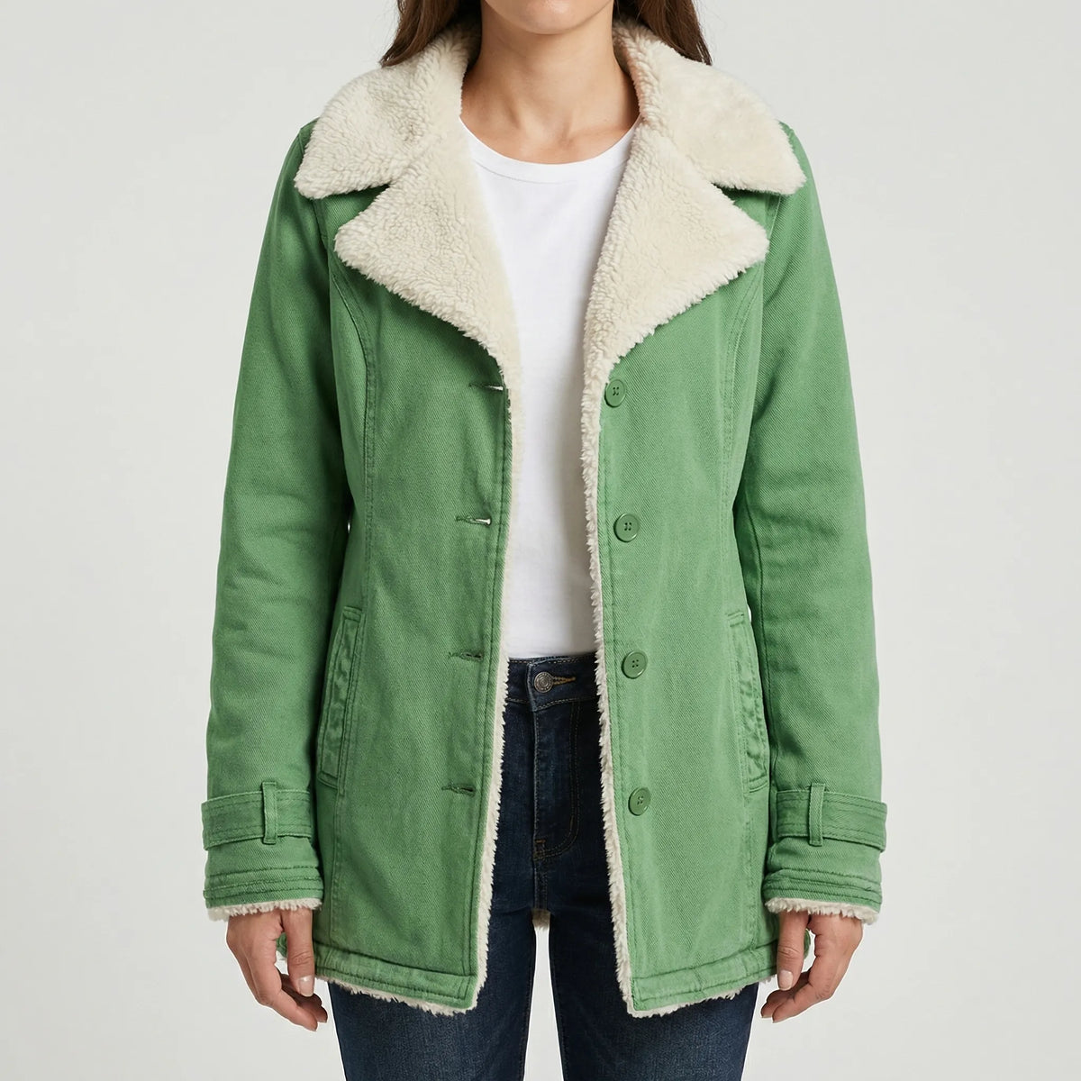 Fleece-Lined Winter Jacket for Women