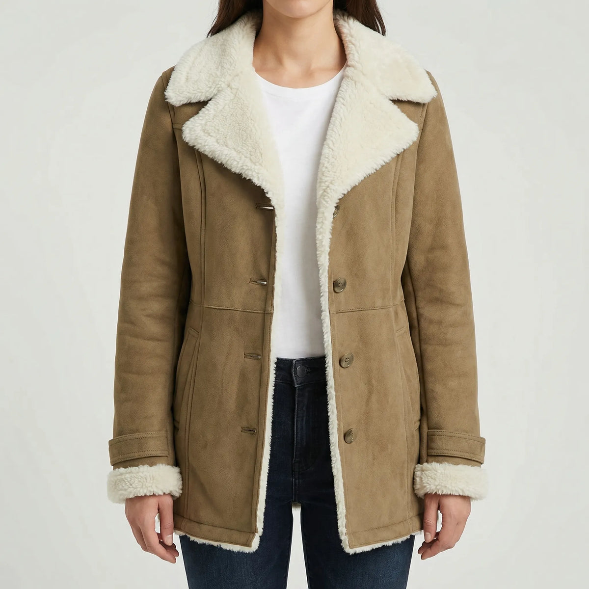 Fleece-Lined Winter Jacket for Women