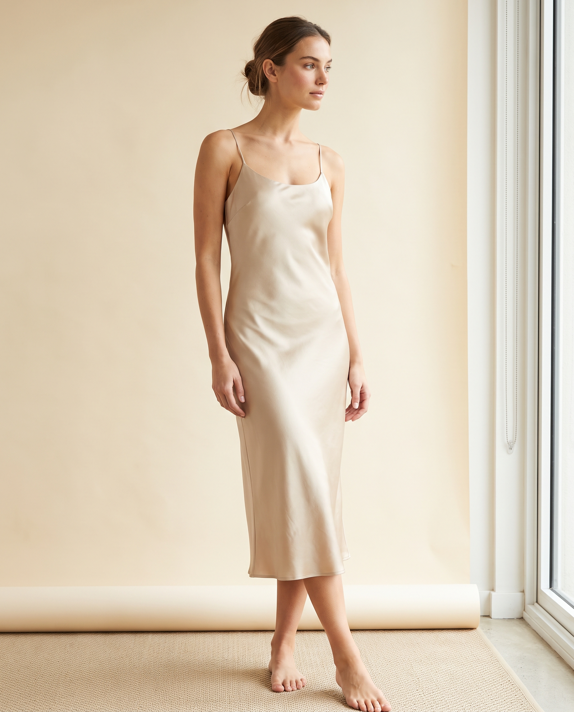 Vivienne Satin Slip Dress
