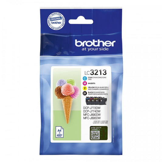 Cartucce d'inchiostro Brother LC-3213VALDR BK,C,M,Y Confezione multipla