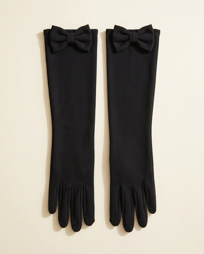 Cosima | Bow-Cuff Long Gloves