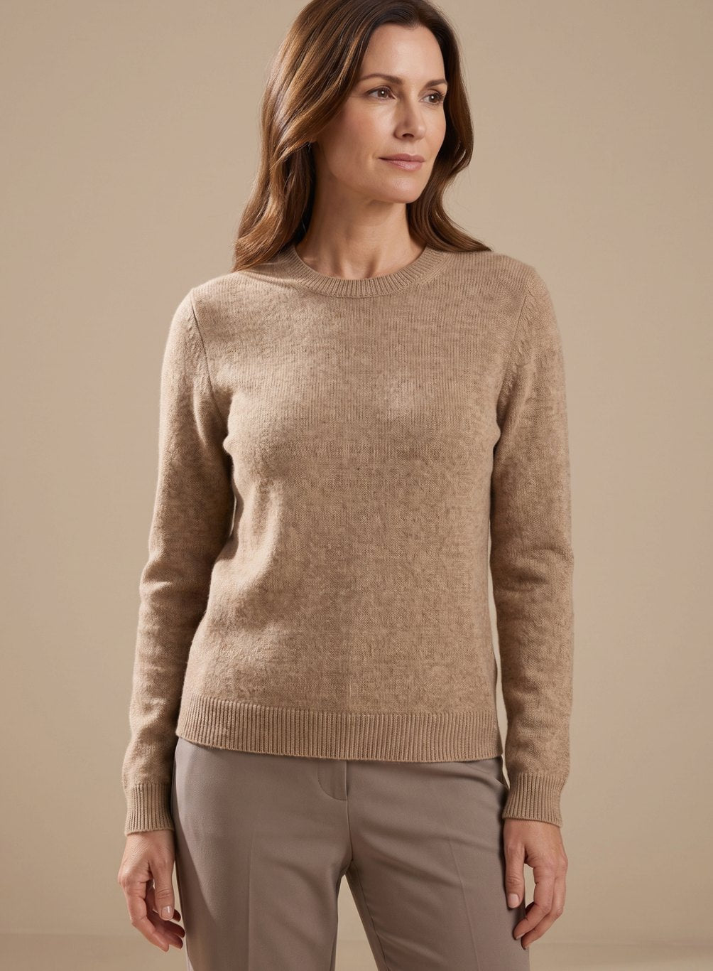 Women's Roll Neck Knit Lounge Set Turtleneck Wide-Leg Two-Piece Oversized