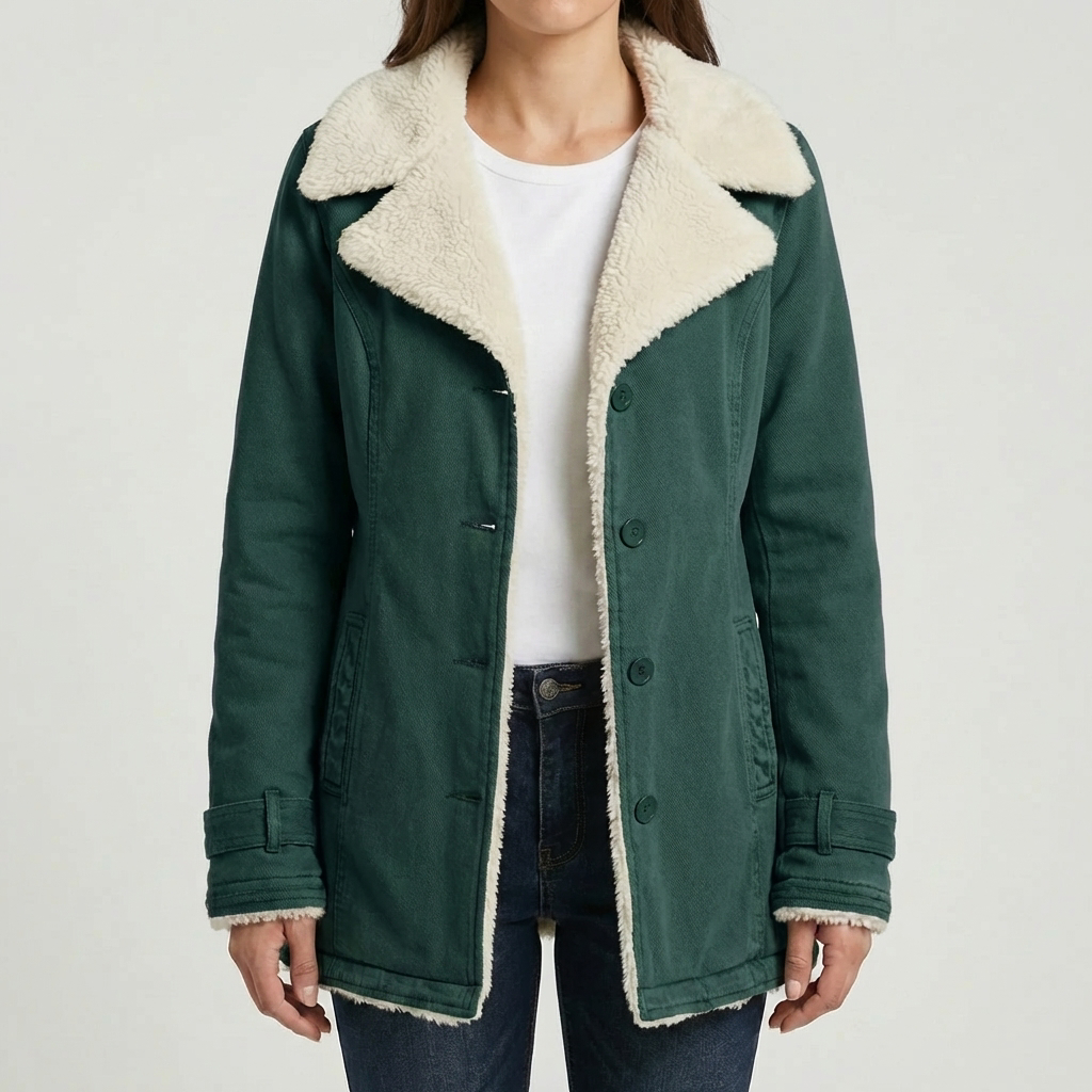 Fleece-Lined Winter Jacket for Women