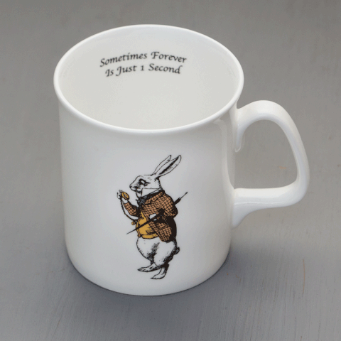 Simply Alice Mug - White Rabbit